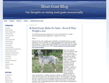 Tablet Screenshot of meatgoatblog.com